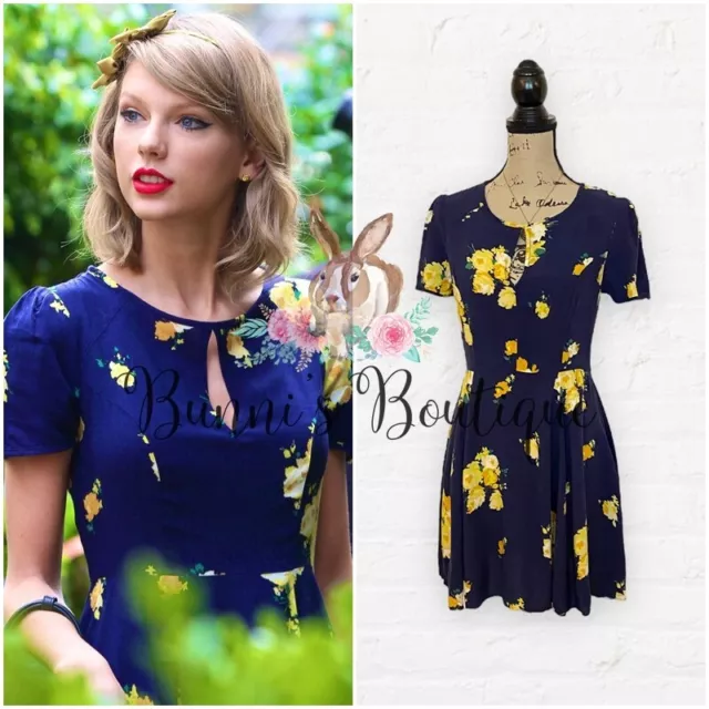 ASO Taylor Swift Kimchi Blue Ruby Keyhole Fit & Flare Dress