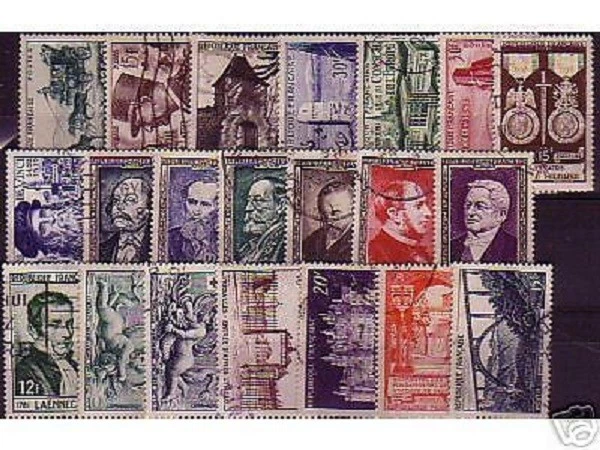 Timbres France Année 1954 complète - Collection