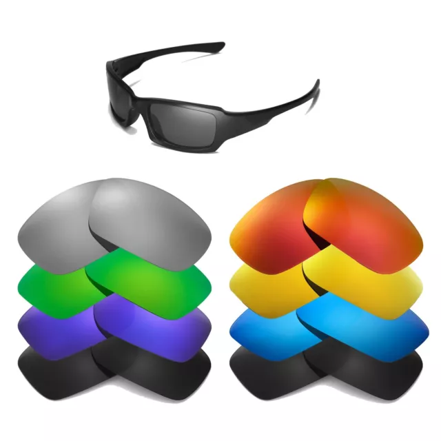 Walleva Replacement Lenses for Oakley Fives Squared Sunglasses -Multiple Options