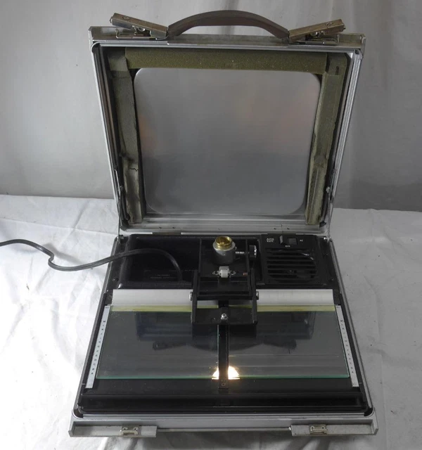 Working Vintage Bell & Howell Commuter Microfish Reader
