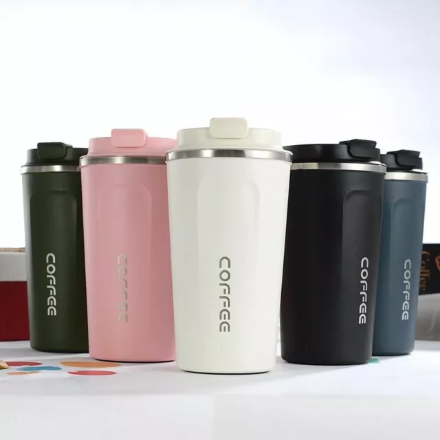 Coffee Mug Car Thermos Mug Leak Proof Travel Cup With Lid Double Stainless Steel