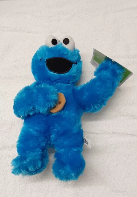 Sesame Street Cookie Monster Stuffed Animal Blue Plush Kids Birthday Gift New