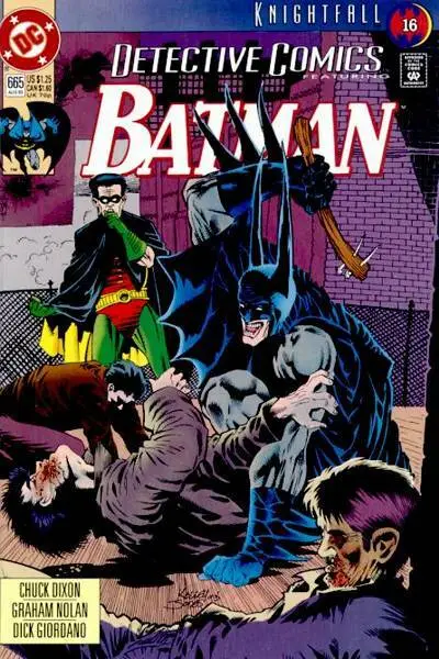 DETECTIVE COMICS #665 F/VF, Batman, Direct, DC 1993 Stock Image