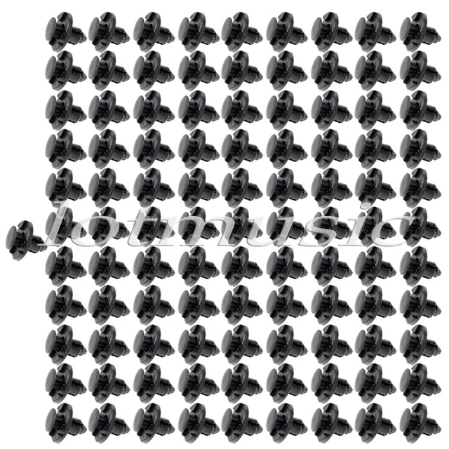 100 pcs Bumper push pin clips Plastic Rivets Cars Door Trim Panel Retainer Clips