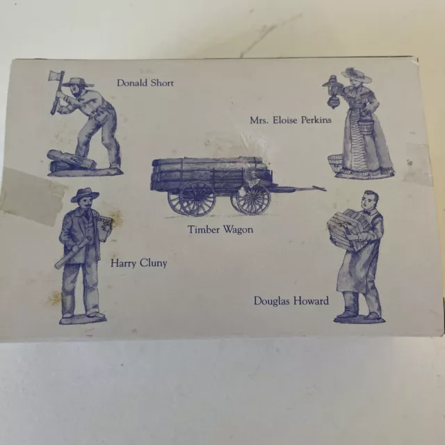 Vintage Americana Pewter Collection AH109 | Liberty Falls People and Wagon, 1996
