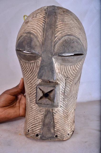 African tribal art, Songye mask  from Democratic Republic of Congo