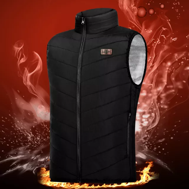 13 Places Areas Heated Vest Warm Thermal Vest Thermal Clothing for Sports Hiking 2