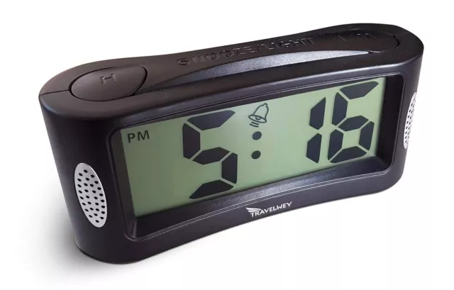 Digital Alarm Clock - Battery Operated, No Frills Simple Operation Bedside Alarm