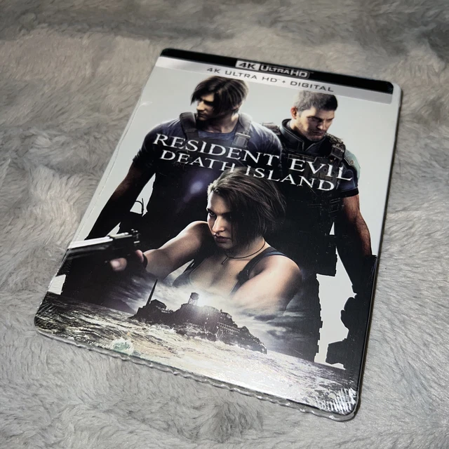 RESIDENT EVIL: DEATH Island Steelbook (4K Ultra HD + Digital) New