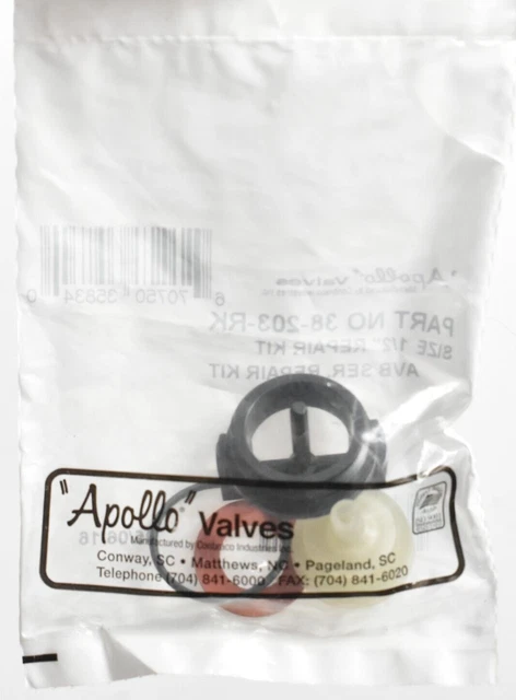 Apollo Valves 38-203-RK Atmospheric Vacuum Breaker Size 1/2" Service Repair Kit