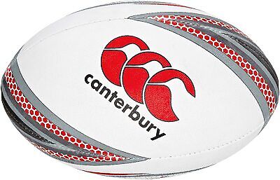 Canterbury Mentre Rugby Balle [Taille 5] Entrainement Blanc E21943 Neuf & Ovp