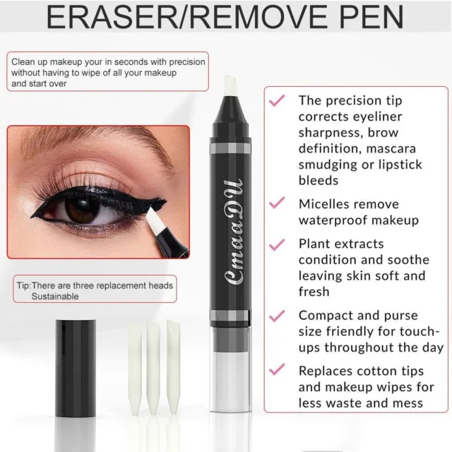 Portable Eyeliner Remover Pencil Reusable Clean up Cosmetic Tool  Make Up
