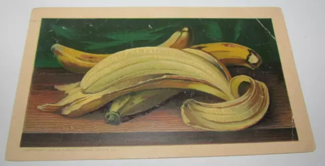 VICTORIAN TRADE CARD Arbuckle's Ariosa Coffee New York Peeled Banana Fruit