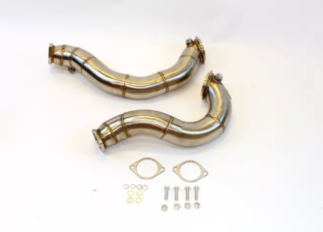 Edelstahl Downpipe Katersatz BMW 1er 135i E82/E88 N54 70mm 3Zoll