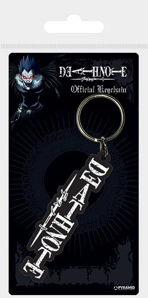 Death Note Logo Rubber Keychain Porte-Clé en Caoutchouc Pyramid International
