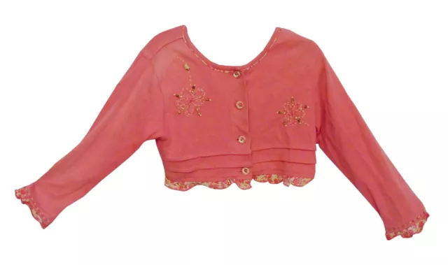 Rosa Blumen Strickjacke Alter 4 Jahre Sarah Louise