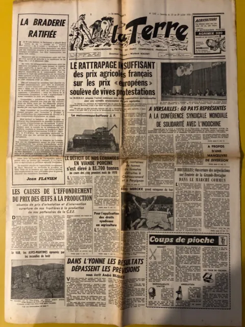Le Journal La Terre - 23 Juillet 1970 - Luis Mariano