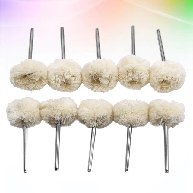 10 Pcs Polishing Wheel Handle Buffing Wheels Drill Grinding