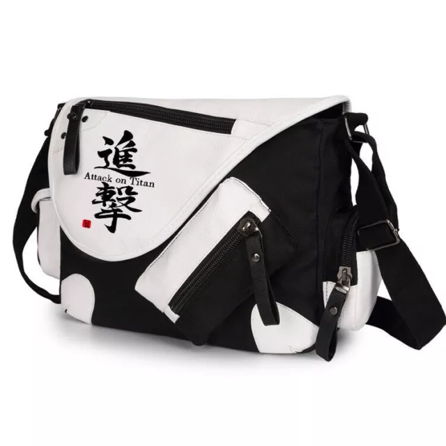 Anime Attack On Titan Messenger Shoulder Bag Crossbody Bags School Satchel Gifts