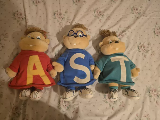 ALVIN AND THE chipmunks 1990 Plush Set Of 3 Dayton Hudson Bagdasarian