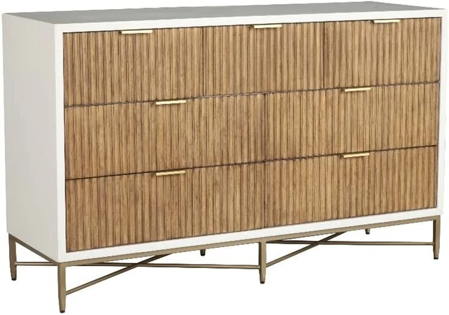 Larsen 7 Drawer Dresser in White