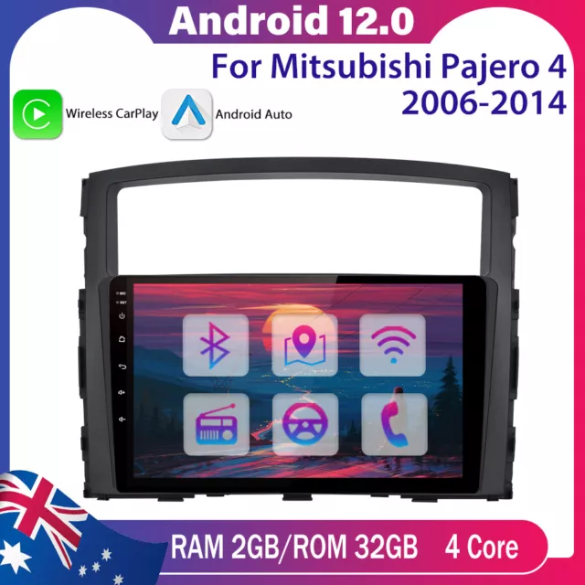 Android 12 2+32G Carplay Car Radio For PAJERO 4 2006-2014 Head Unit GPS Navi BT