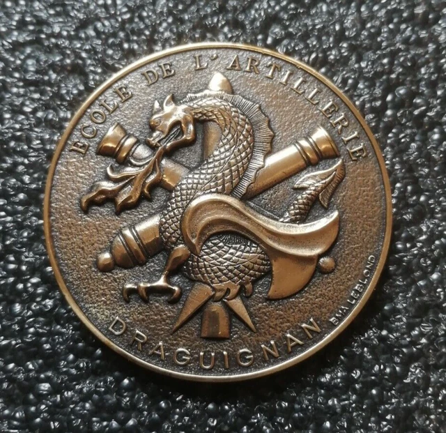 Médaille De La Ville De Draguignan 65 Mm | Bronze Argenté | Calendrier 1977 Par M. Couture | Collection