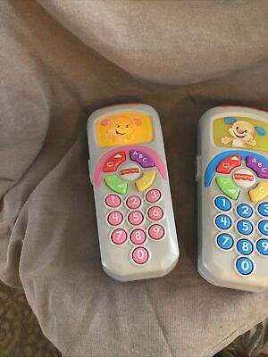 Fisher-Price Lot Of 2 Laugh & Learn Puppy's Remote Kids Educational Game Working