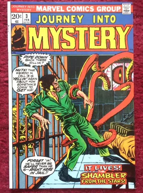 JOURNEY INTO MYSTERY #3 Marvel Comic Book 1973 Jim Starlin/Gil Kane VF/NM SCARCE