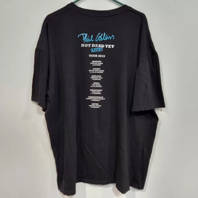 Phil Collins 2018 Still Not Dead Yet Live! Tour Mens T-Shirt Size 3XL 2