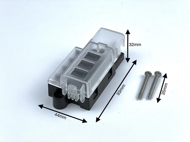 GRIRIW 20 Stück Sicherungshalter Für 5x20mm Flachsicherungen - Panel Mount Für Auto & Boot