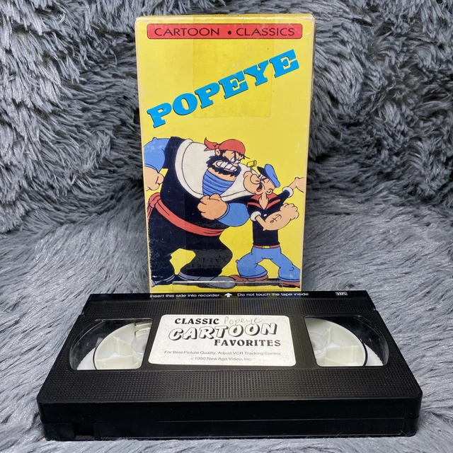 POPEYE VHS 1990 Cartoon Classics Popeye The Sailor Man Sinbad Movie