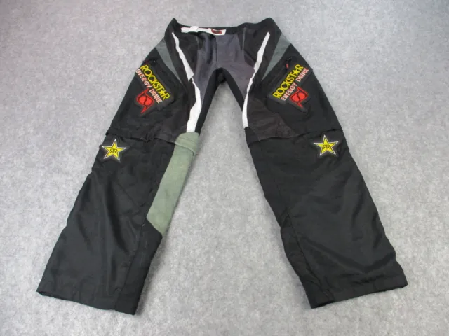 MSR Pants Mens 34x32 Black Yellow Rockstar Strike Force Motocross Racing Extreme