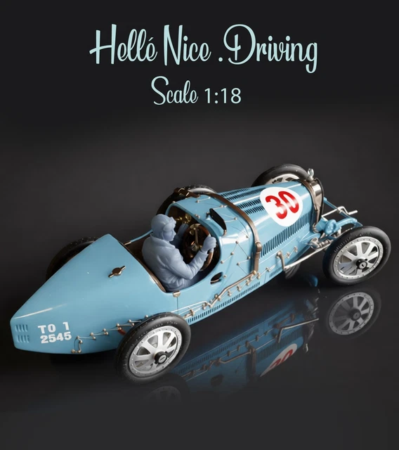 Figurine Nino Farina échelle 1:18 Pour CMC Ferrari 500 F2 D50 – Bleu, Pologne, 2020