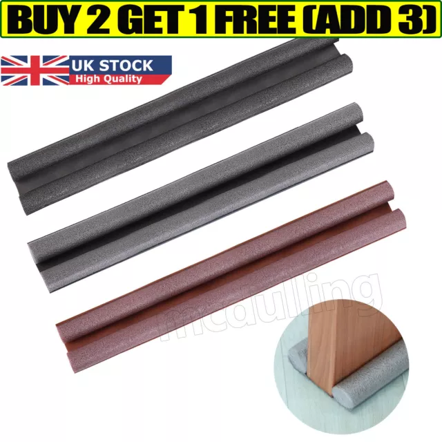 Under-Door Foam Double Side Draught Excluder Insulation Seal Cold Air Stopper mc
