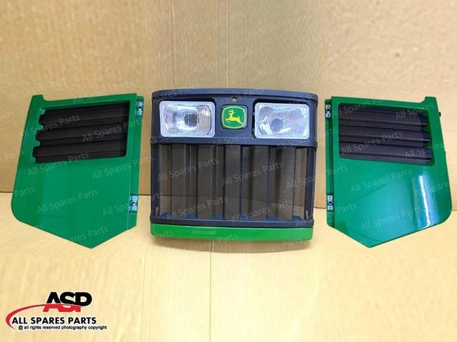 OEM RE209912+RE72248+RE72249 Front & Side Grille Set+ Headlight for John Deere