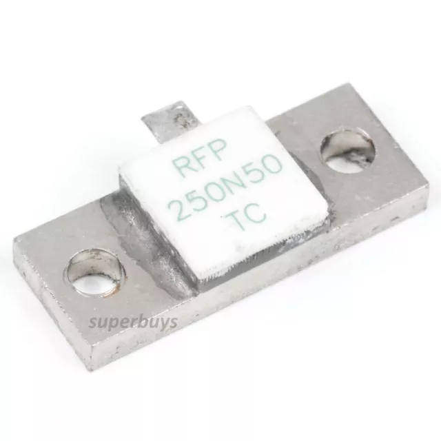 1pc 250w 50 ohm RF High Frequency Flange Mount Power Resistor Dummy Load Radio