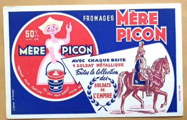 Buvard Mere Picon Fromages, Lait Frais, Collection Soldats De L'empire