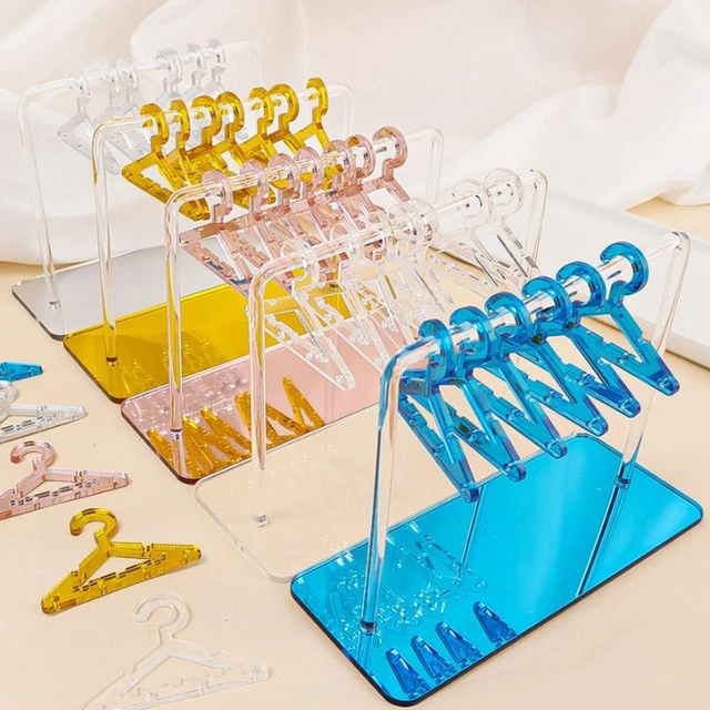 Fashion Hanger Shape Earrings Stand Organizer Jewelry Display Holder Tabletop