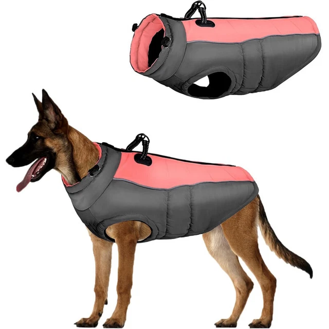 Warm Pet Dog Coats Jacket Outdoor Clothes Waterproof Winter Vest Puppy Coat UK