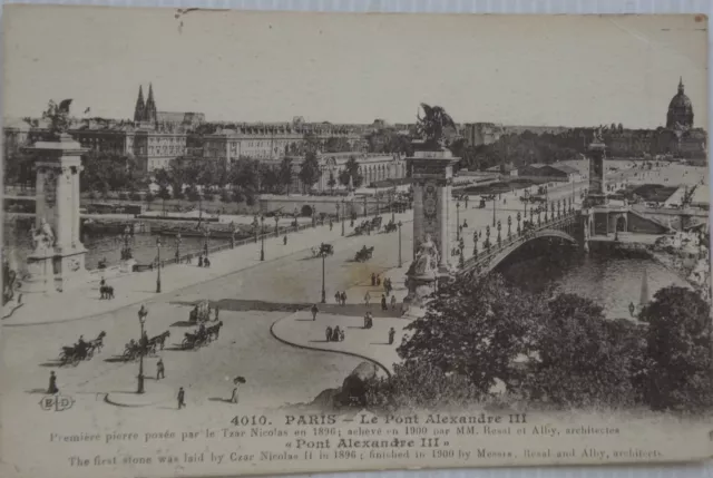Paris 75 CPA the Bridge Alexandre III Good Condition