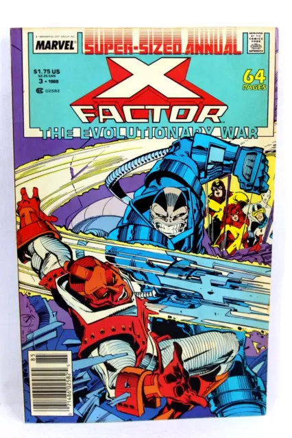 X-Factor Annual #3 Evolutionary War UPC Newsstand 1988 Marvel Comics G+