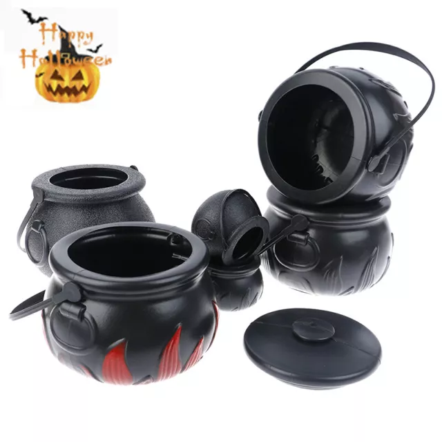 1 pz pentola caramelle Halloween Calderone Novità Secchio Halloween Ornamento Strega per ❤HA