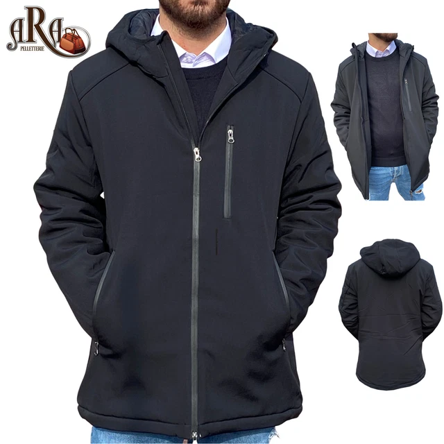 Giubbotto Uomo Invernale Cappottino Giubbino Piumino Cappotto Con Cappuccio