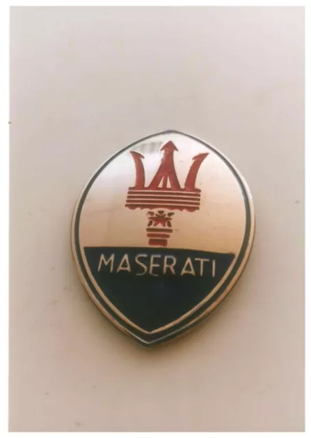 176 replica PARTICOLARE PER SERBATOIO MOTO MASERATI CAR BADGE STEMMA LOGO TARGA