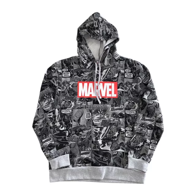 Marvel Comics Mens Hoodie Jumper  Panel Page - Large