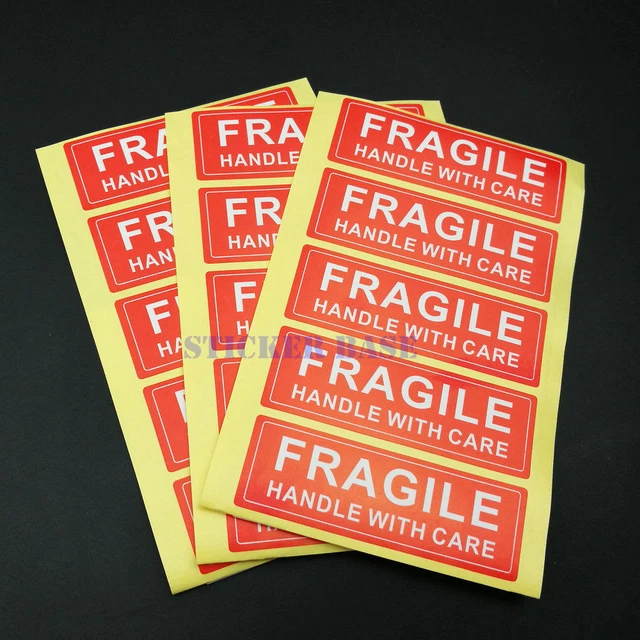 40/50/100/240pcs Fragile Warning Label Sticker Fra... - Grandado - Foto 8