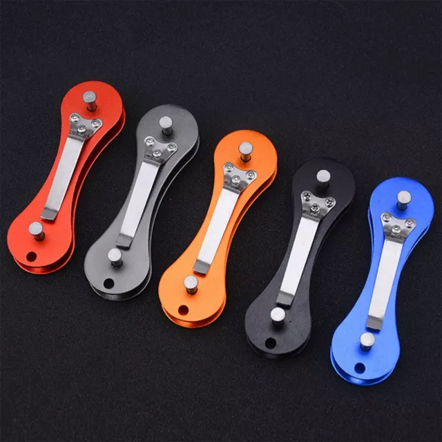 Smart Key Holder Keyring Organizer Aluminium Pocket Keychain EDC Pocket Tool New