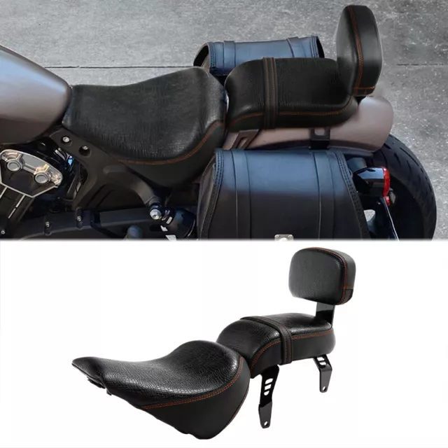 Driver Passenger Seat Backrest Pad Fit For Indian Scout Bobber Twenty 2020-2022