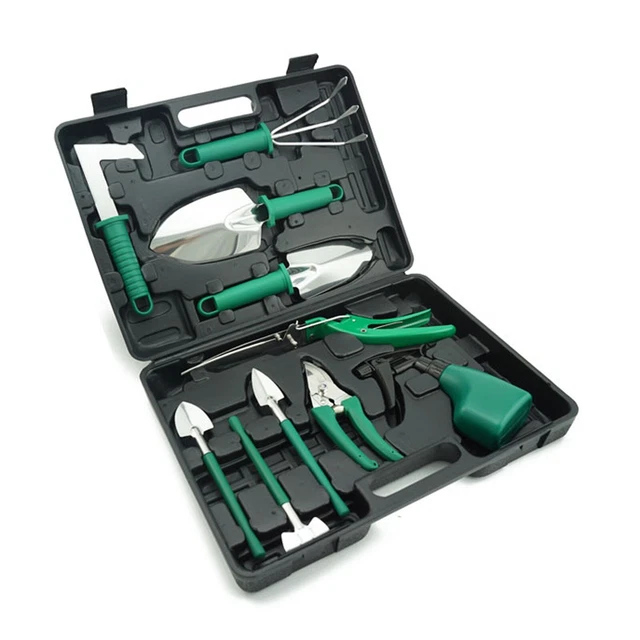 Stainless Steel Ten Piece Gardening Tool Set Garden Utensil Shovel Rake